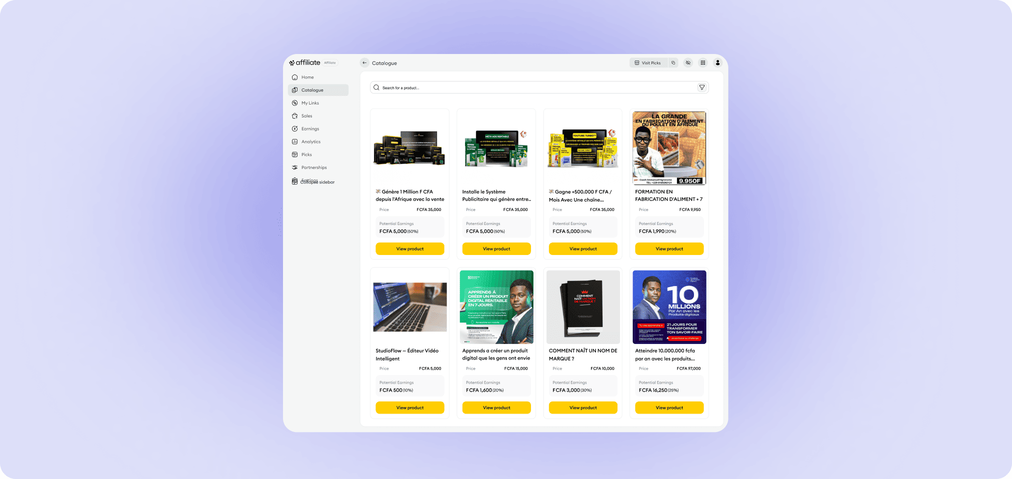 Ils font la promotion. Vous récoltez les ventes.